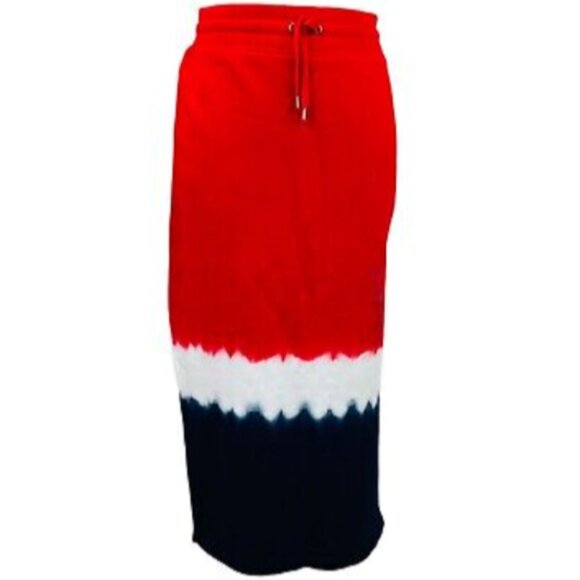 Brand New Lauren Ralph Lauren Women's Navy Red White Side Slit Skirt - Picture 13 of 16